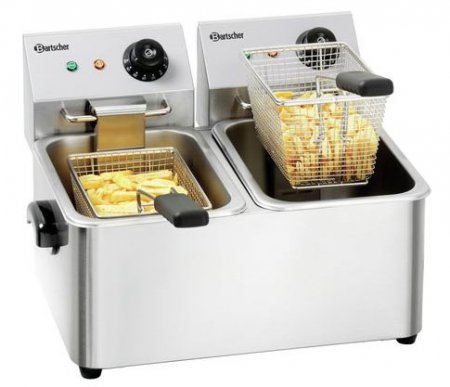 Bartscher Doppel-Fritteuse "SNACK II"