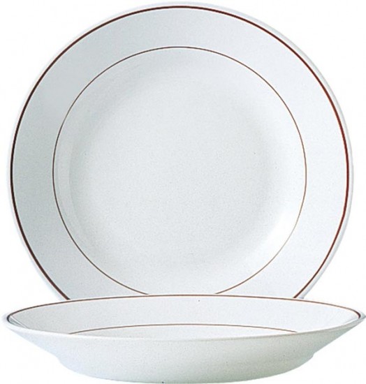 Teller tief 22,5 cm Bordeaux