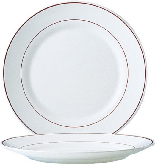 Teller flach 23,5 cm Bordeaux