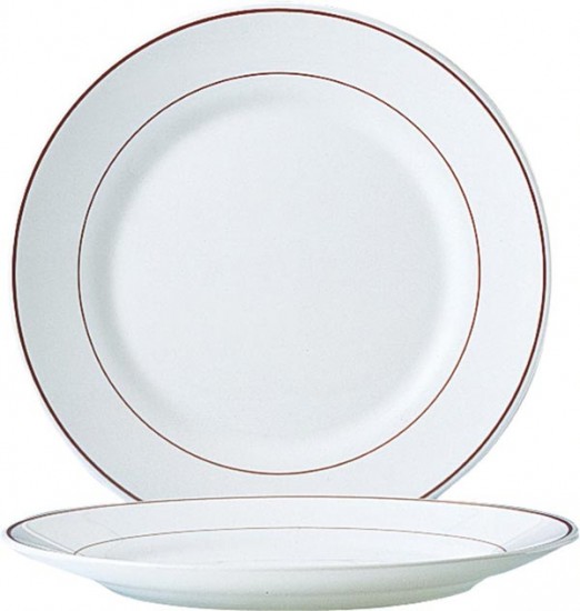 Teller flach 25,2 cm Bordeaux