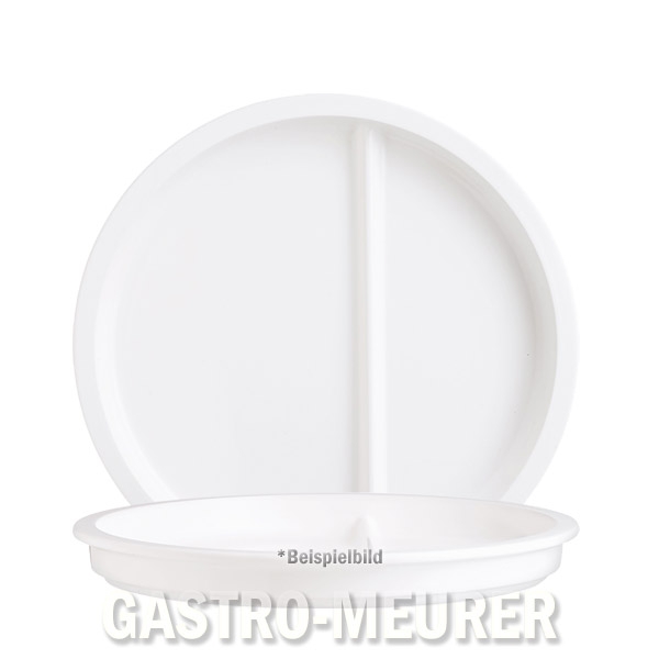 Teller 2-geteilt, 23 cm Restaurant White