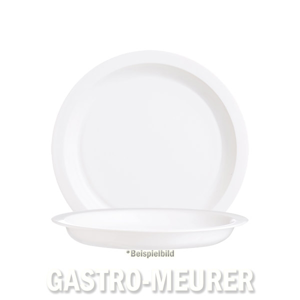 Menüteller halbtief 25 cm Restaurant White
