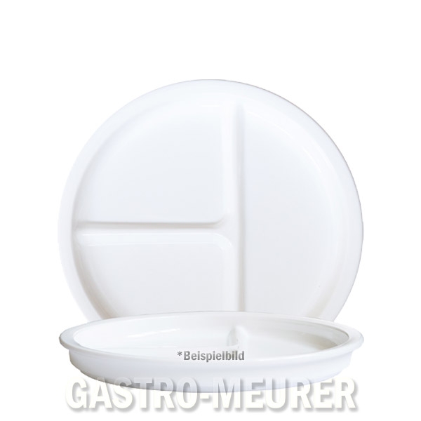 Menüteller 3-geteilt 23 cm Restaurant White