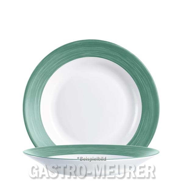 Brush Dark Green Teller tief 22,5 cm