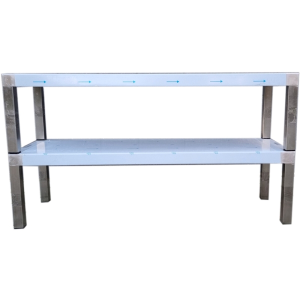 Aufsatzbord 2-etagig 121 x 40 cm