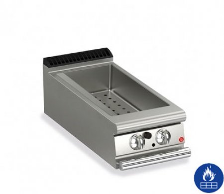 AFG Bain-Marie Gas 3,6 kW 1 Becken Tischgerät, Queen 900