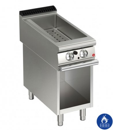 AFG Bain-Marie Gas 3,6 kW 1 Becken Standgerät, Queen 900