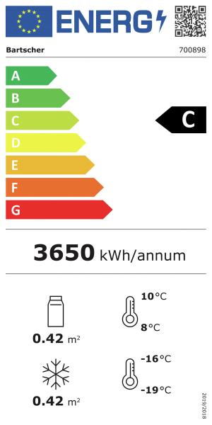Bartscher Kühl-/Gefrierkombination 430 Liter