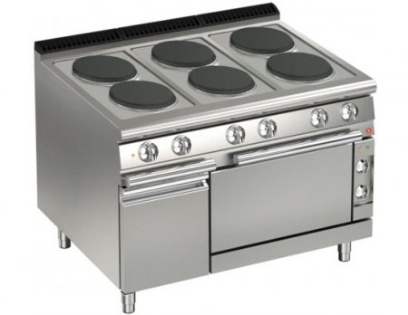 AFG Elektro-Herd 6 rd. Platten mit E-Backofen, Queen 700
