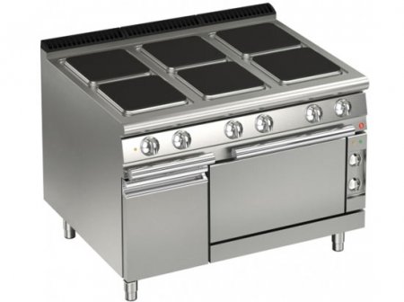 AFG Elektro-Herd 6 rechteckige Platten mit E-Backofen