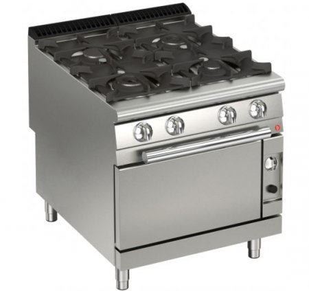 AFG 4 Flammen-Gasherd mit Gas-Backofen 37,7 kW Standgerät, Queen 900