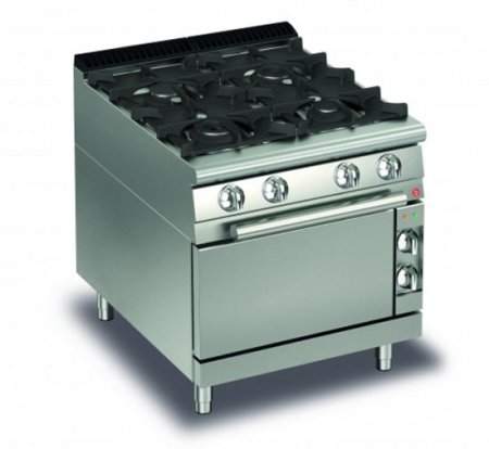 AFG 4 Flammen-Gasherd mit Elektro-Backofen, Queen 700