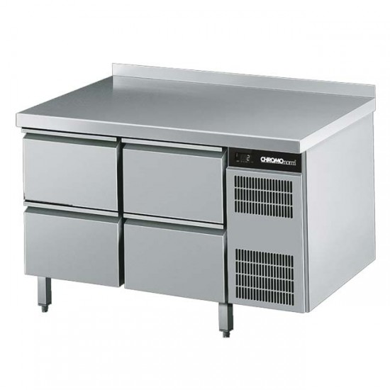 CHROMOnorm Kühltisch GN 1/1, 4 Schubladen