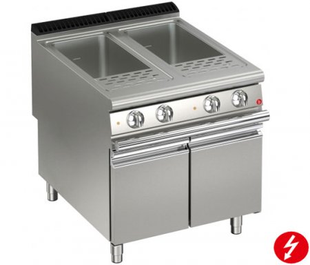 AFG Nudelkocher Elektro 2 Becken á 40L Standgerät, Queen 900