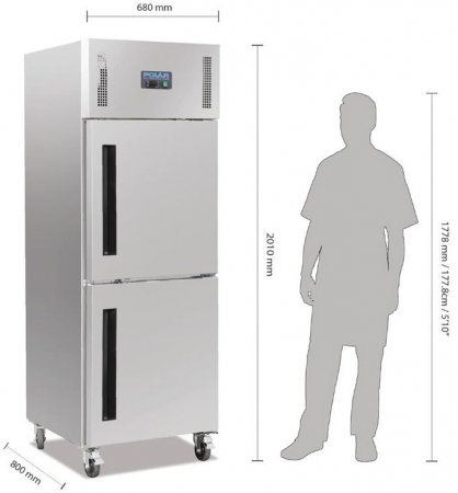 POLAR Kühlschrank CW193 Edelstahl