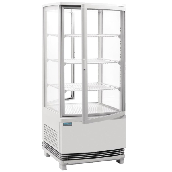 Polar Kühlschrank Gebogene Tür weiß