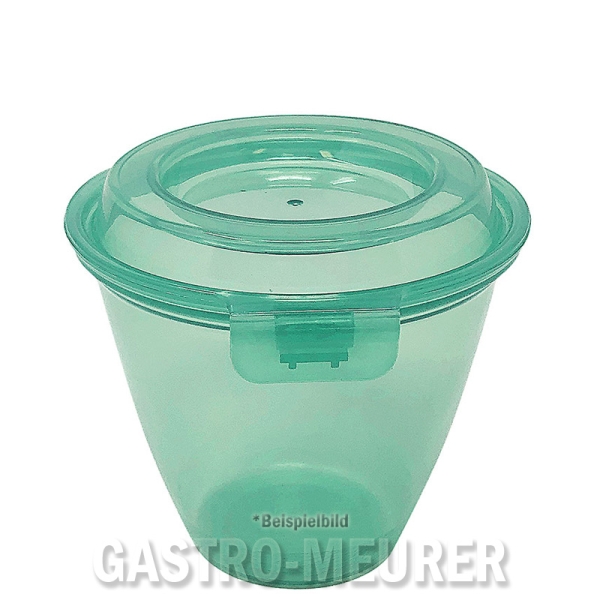 Eco-Takeouts Mehrweg-Menueschale 175 ml, Ø 9,1 cm H 7,8 cm, mit Deckel, grün