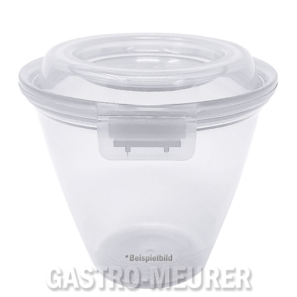 Eco-Takeouts Mehrweg-Menueschale 365 ml, Ø 11,7 cm H 9,9 cm, mit Deckel, weiß