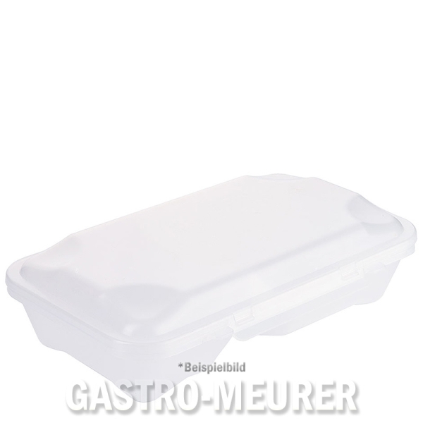 WE*TURN Menüschale GN 1/4 Food Box 2-Fächer, weiß