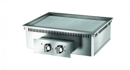 AFG Bratplatte, Breite 800, gerillt, Elektro Einbau Drop-In Queen 700