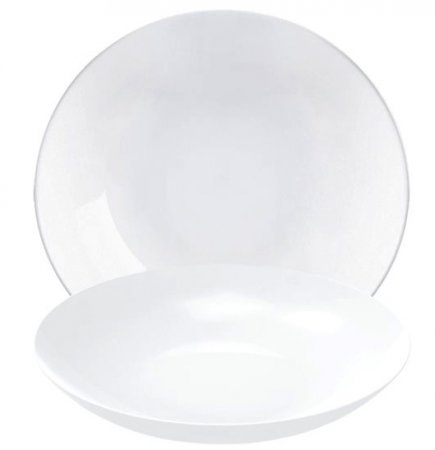 Arcopal Opalglas Hartglas Geschirr Suppenteller Coupteller tief 26,0 cm Friend Time White ARC N3186