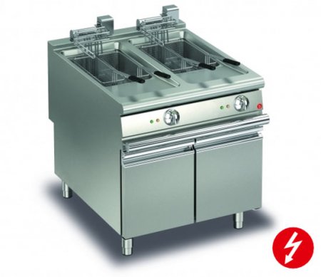 AFG Friteuse Elektro 2x15L Standgerät, Queen 900