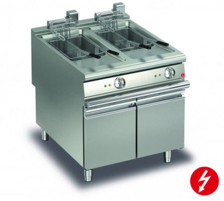 AFG Friteuse Elektro 2x22 Liter Standgerät, Queen 900