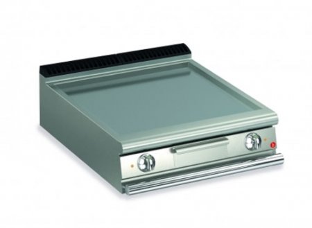 AFG Elektro-Grill+Bratplatte 10,8 kW glatt chrom Tischgerät Queen 700