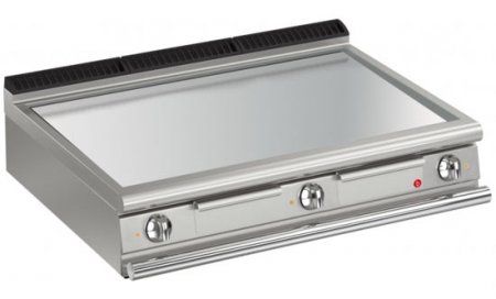 AFG Elektro-Grill+Bratplatte 16,2 kW glatt chrom Tischgerät Queen 700