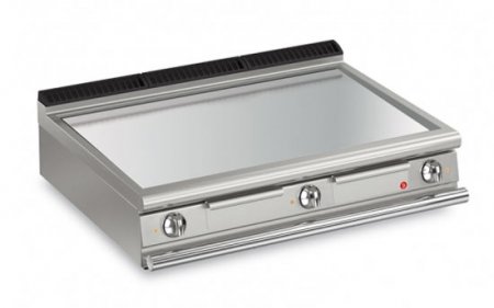 AFG Brat- Grillplatte Elektro glatt-verchromt 22,5 kW Tischgerät, Queen 900