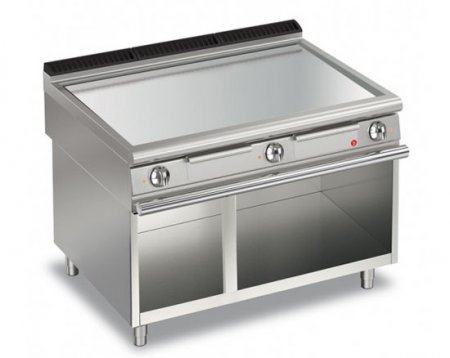 AFG Brat- Grillplatte Elektro glatt-verchromt 16,2 kW Standgerät, Queen 900