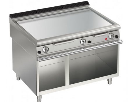AFG Brat- Grillplatte Gas glatt+hartverchromt 21,0 kW Standgerät, Queen 900