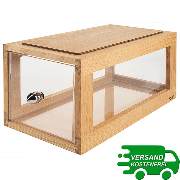 BOX OAK Bread Slender Frilich 3540/000 Brotbox