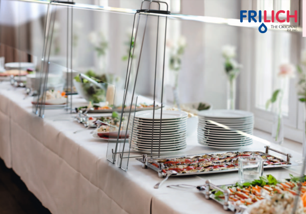 Frilich GUARD BUFFET "Hygieneschutz" mit Bedienöffnung