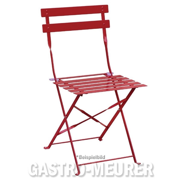 Bolero Klappbare Terrassenstühle Stahl rot