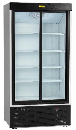 NordCap KU 1000 G-SD Umluft-Glastürkühlschrank