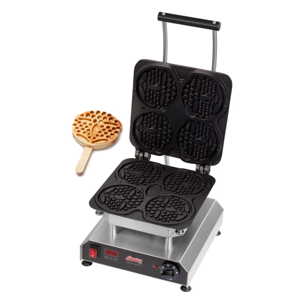 Waffeleisen Thermocook® inkl. Waffel-Bärchen am Stiel Wechselplatten Neumärker 12-40801-31