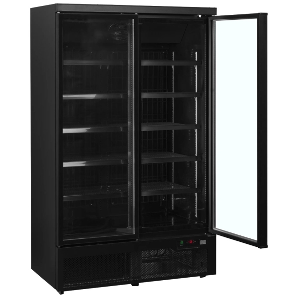 NordCap Glastürtiefkühlschrank ATOM MAXI TK 2T-BB