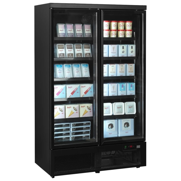 NordCap Glastürtiefkühlschrank ATOM MAXI TK 2T-BB 435890120