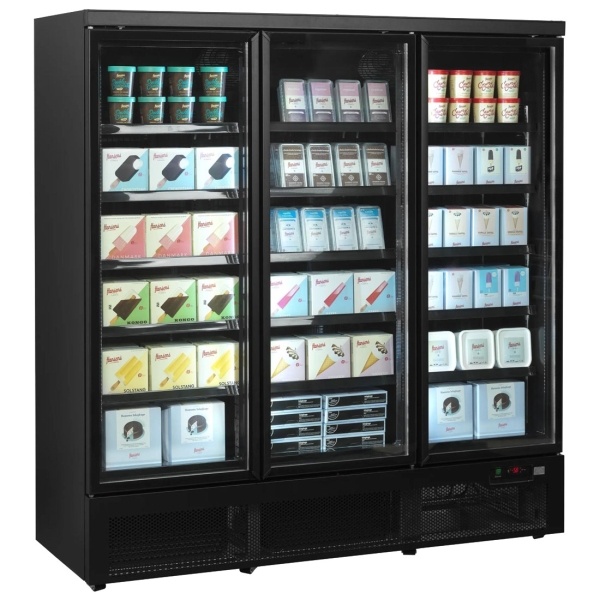 NordCap Glastürtiefkühlschrank ATOM MAXI TK 3T-BB 435890130
