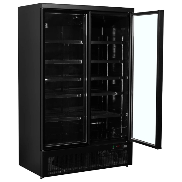 NordCap Glastürkühlschrank ATOM MAXI KS 2T-BB