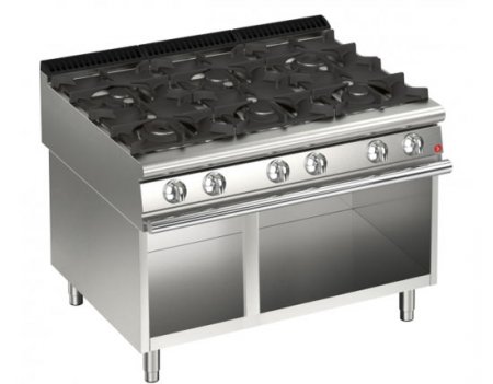 AFG 6 Flammen-Gasherd 38,4 kW Standgerät, Queen 900