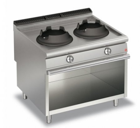 AFG Wok Gas-Herd 2x14,0 kW Standgerät, Queen 900