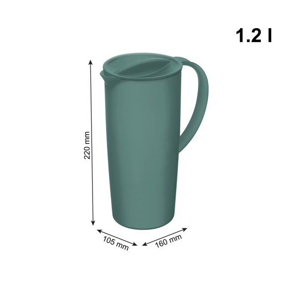 Rotho Krug 1,2 l CARUBA Mistletoe green