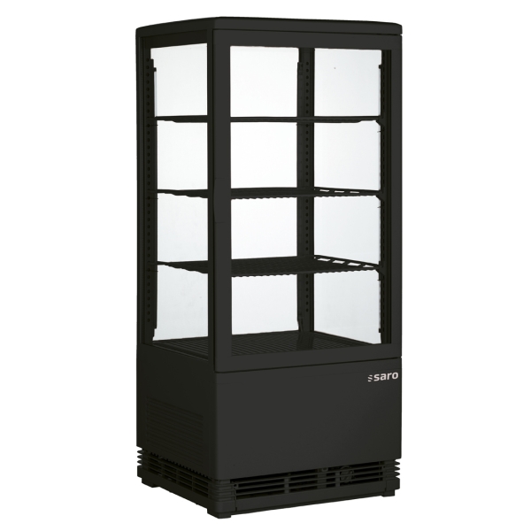 Saro Kühlvitrine 78 Liter, Modell SC 80 schwarz 330-1009