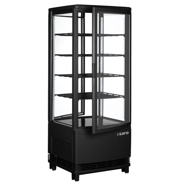 Saro Kühlvitrine, Doppeltür, 98 L Modell SC 100 DT schwarz 330-1015