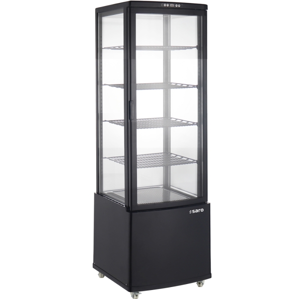 Saro Kühlvitrine, schwarz Modell PHIL 330-3036