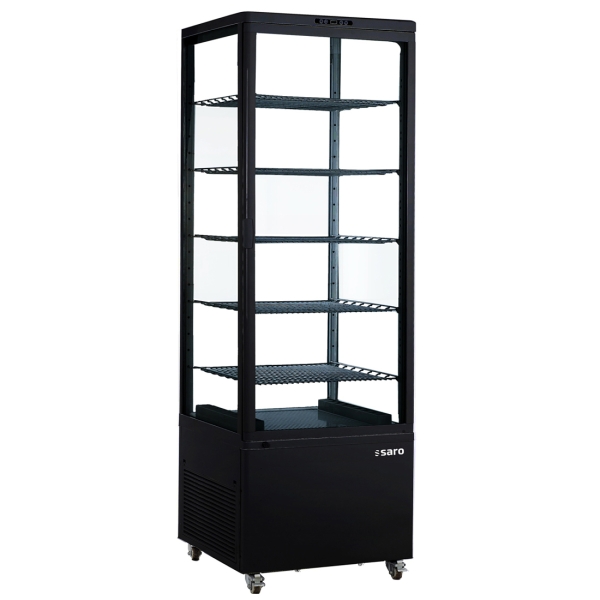 Saro Kühlvitrine, schwarz Modell Lenn 330-3040