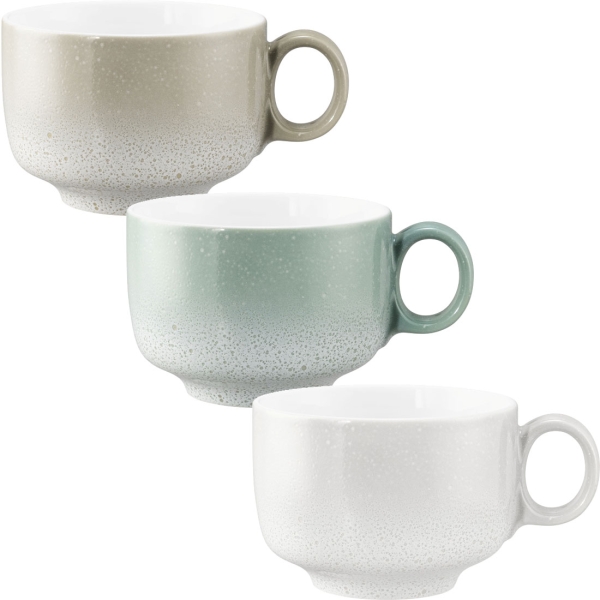 Milchkaffeeobertasse 0,35 l mit Henkel SENTO Aura 3 Farben Seltmann Weiden 001.776737 001.776755 001.776773