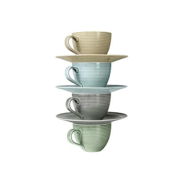 Kaffeeobertasse 0,26 l m. Relief in 6 Farben BEAT Seltmann Weiden